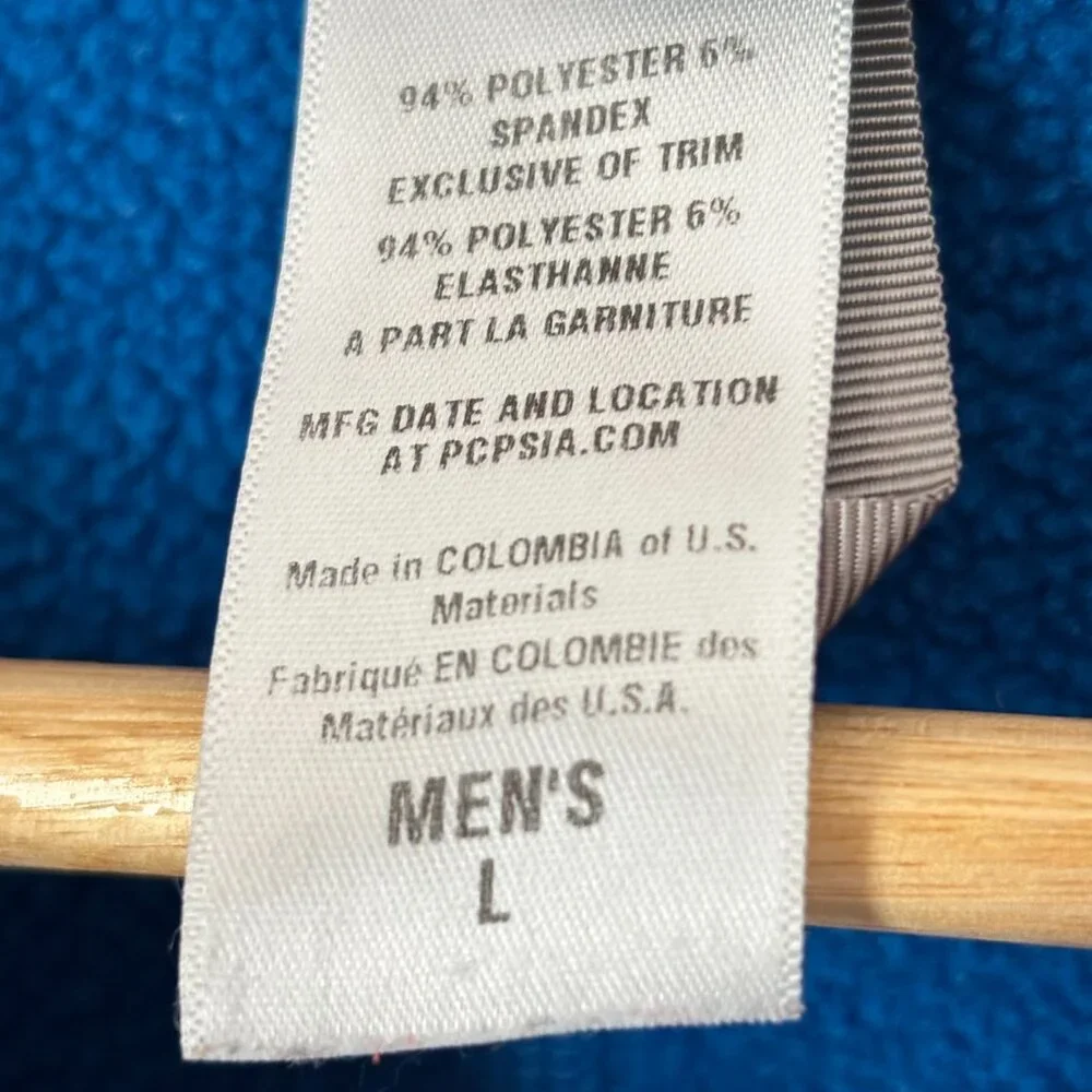 Patagonia Men's Blue Fleece Quarter Zip Pullover Long Sleeve Size Large A112